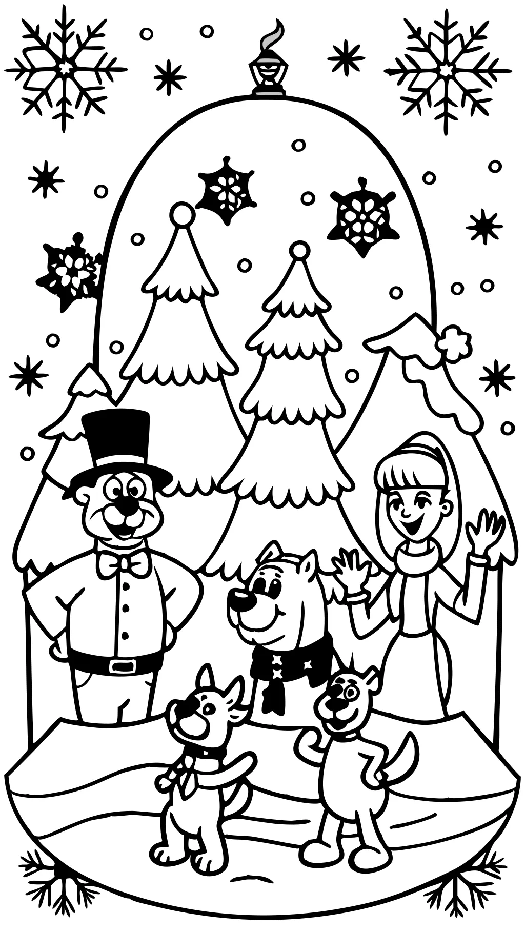 christmas scooby doo coloring pages